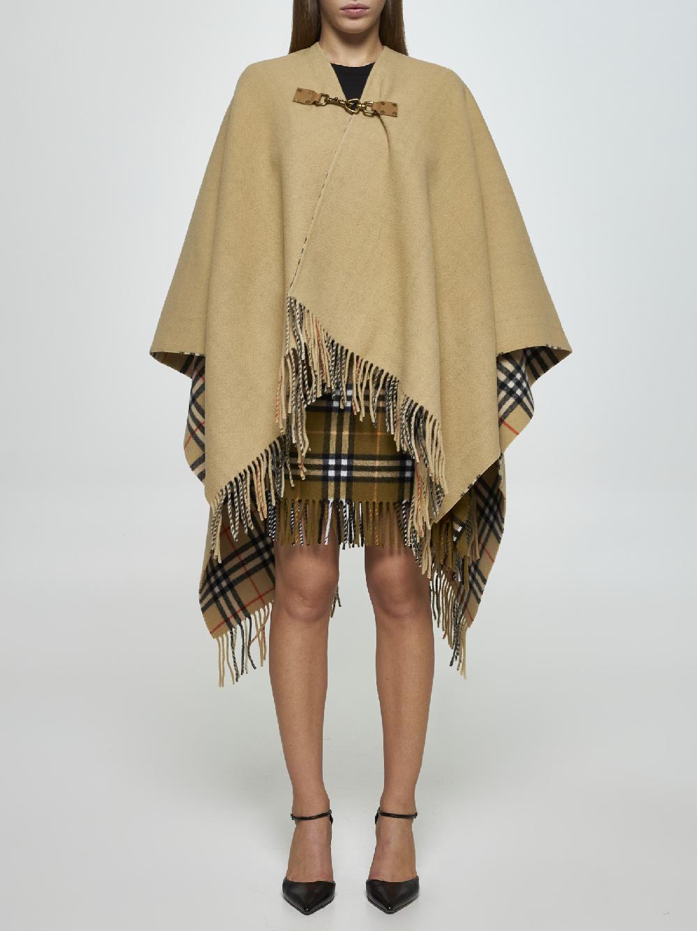 BURBERRY Cappa double-face in lana Novità