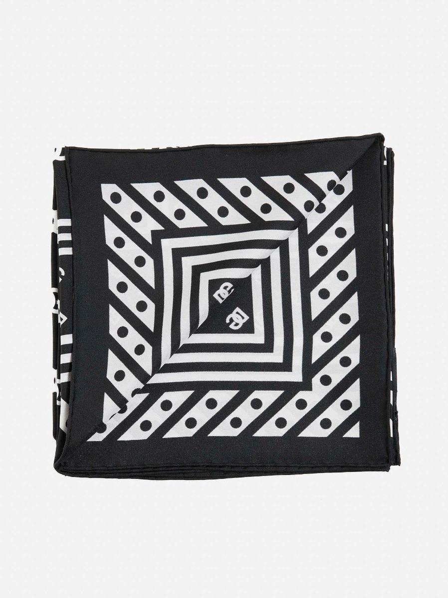 DOLCE & GABBANA Foulard in seta a stampa DG Hotsell