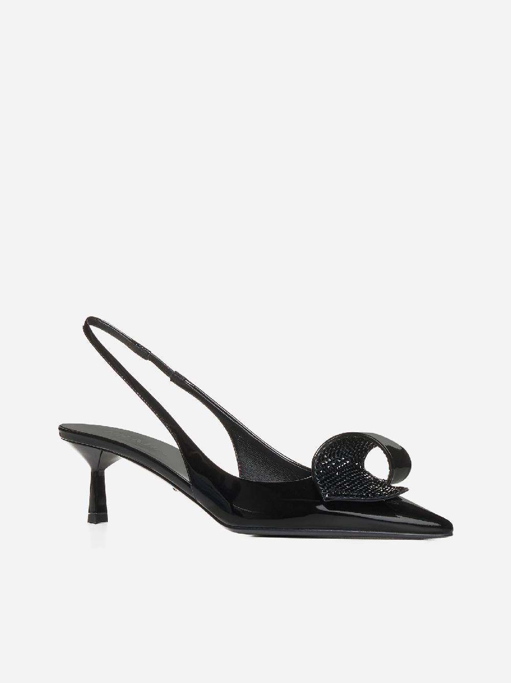 PRADA Slingback in pelle spazzolata Vendita Calda