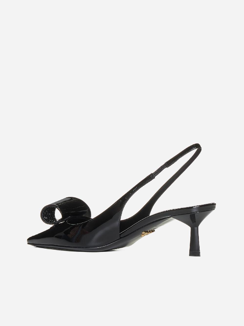 PRADA Slingback in pelle spazzolata Vendita Calda