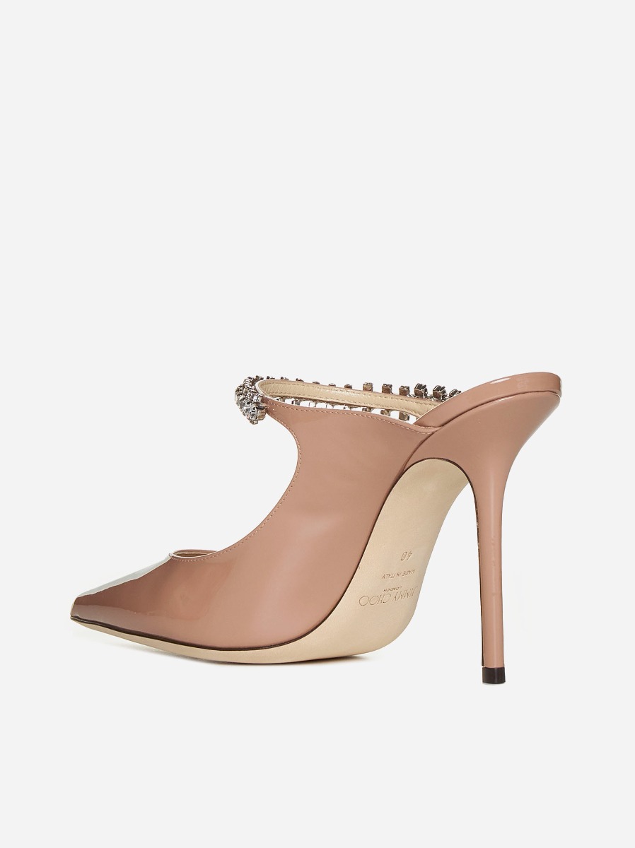 JIMMY CHOO Mules Bing in vernice con cristalli I Più Venduti