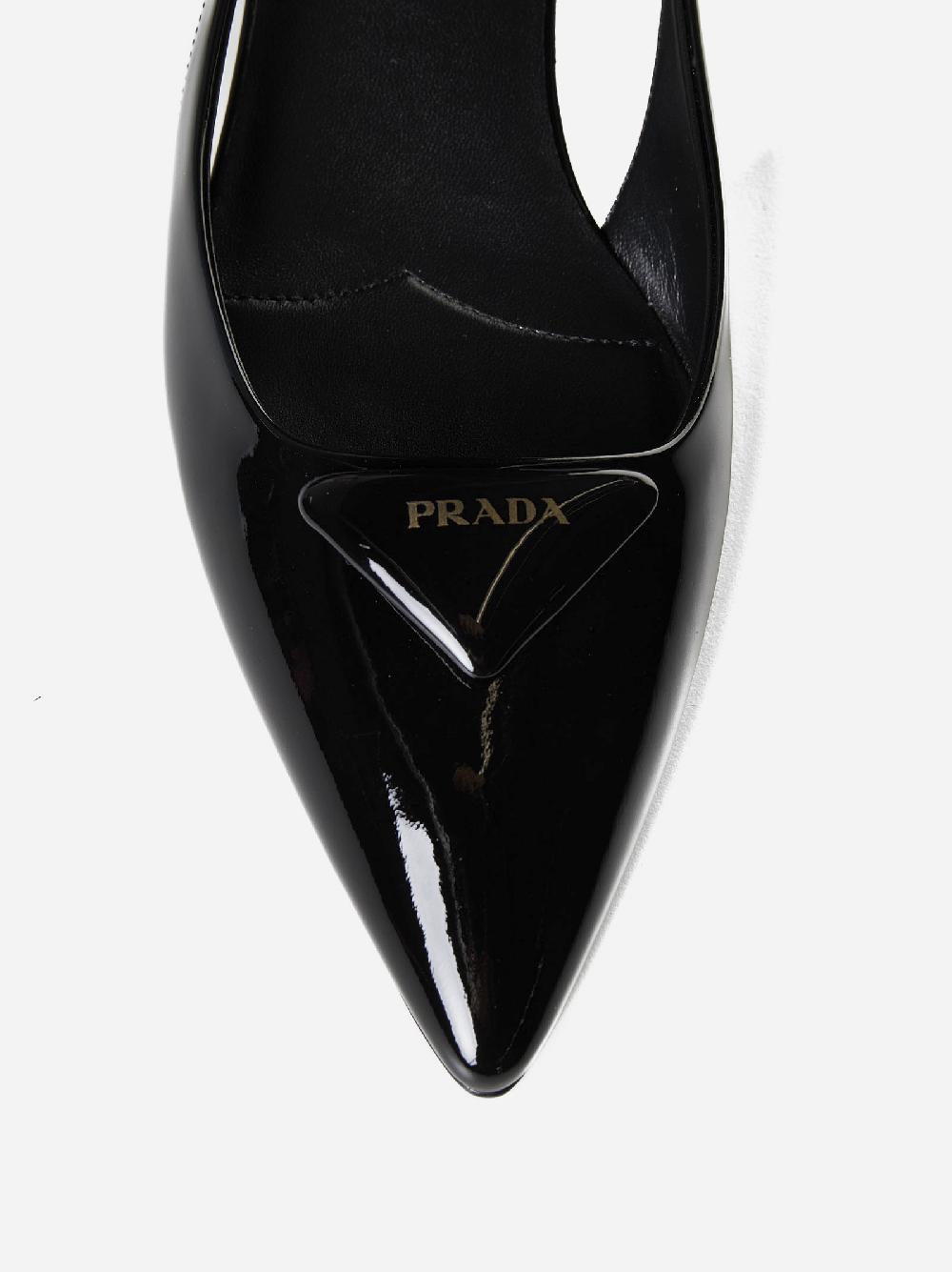 PRADA Slingback in vernice Vendite Flash