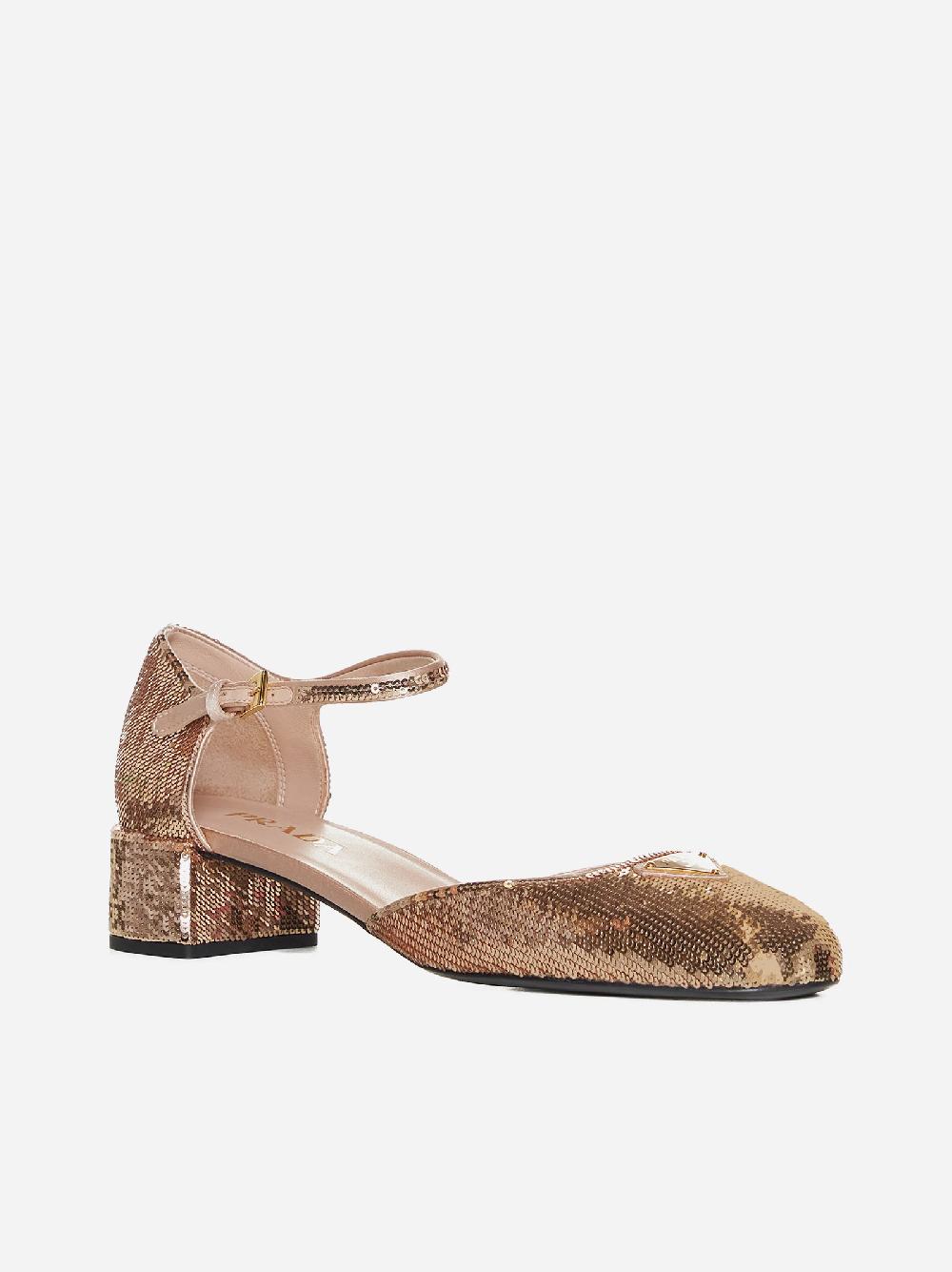 PRADA Decollete’ Mary Jane in paillettes Moda