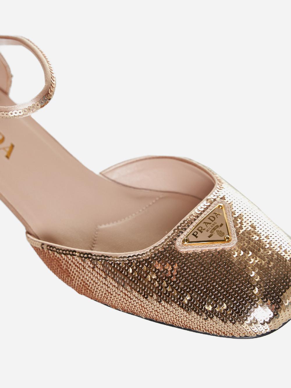 PRADA Decollete’ Mary Jane in paillettes Moda