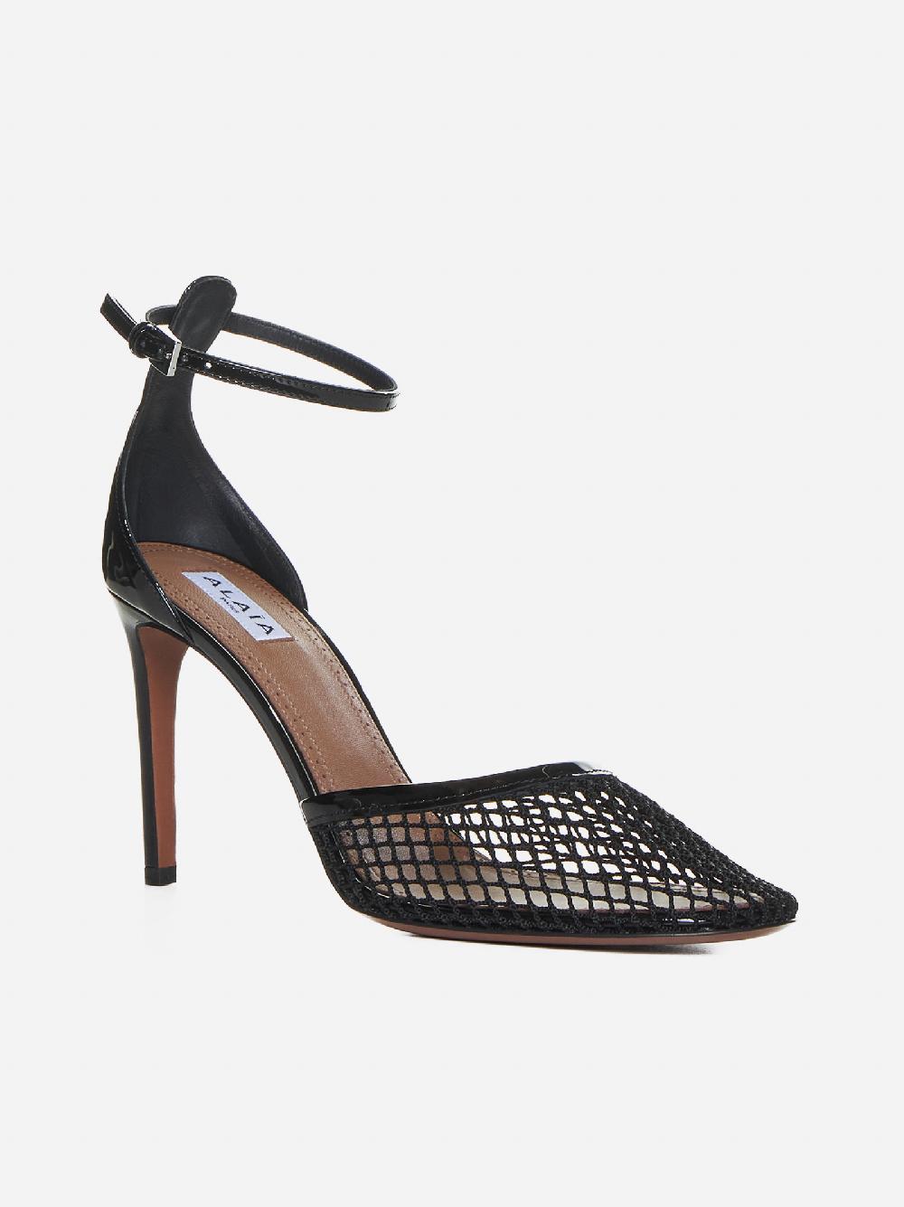 ALAÏA Decollete’ in mesh e vernice Italia