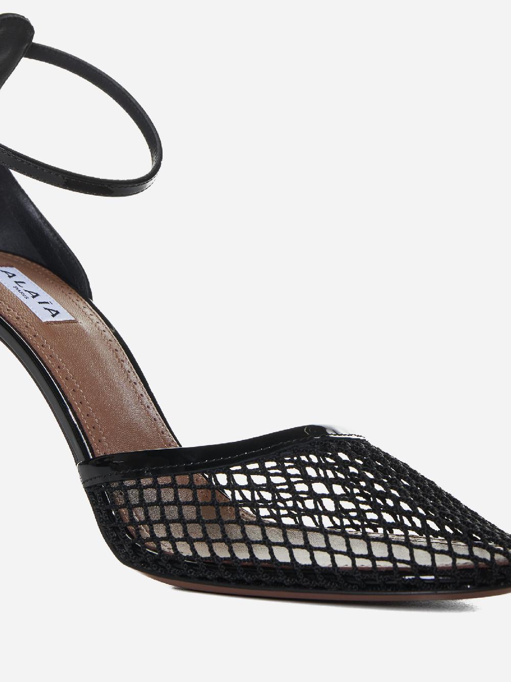 ALAÏA Decollete’ in mesh e vernice Italia