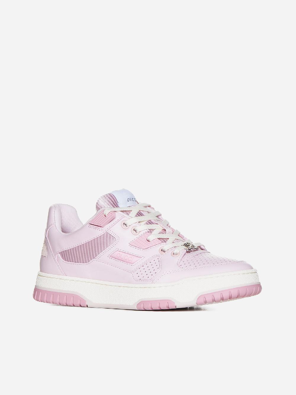 Sneakers in pelle e tessuto 2025