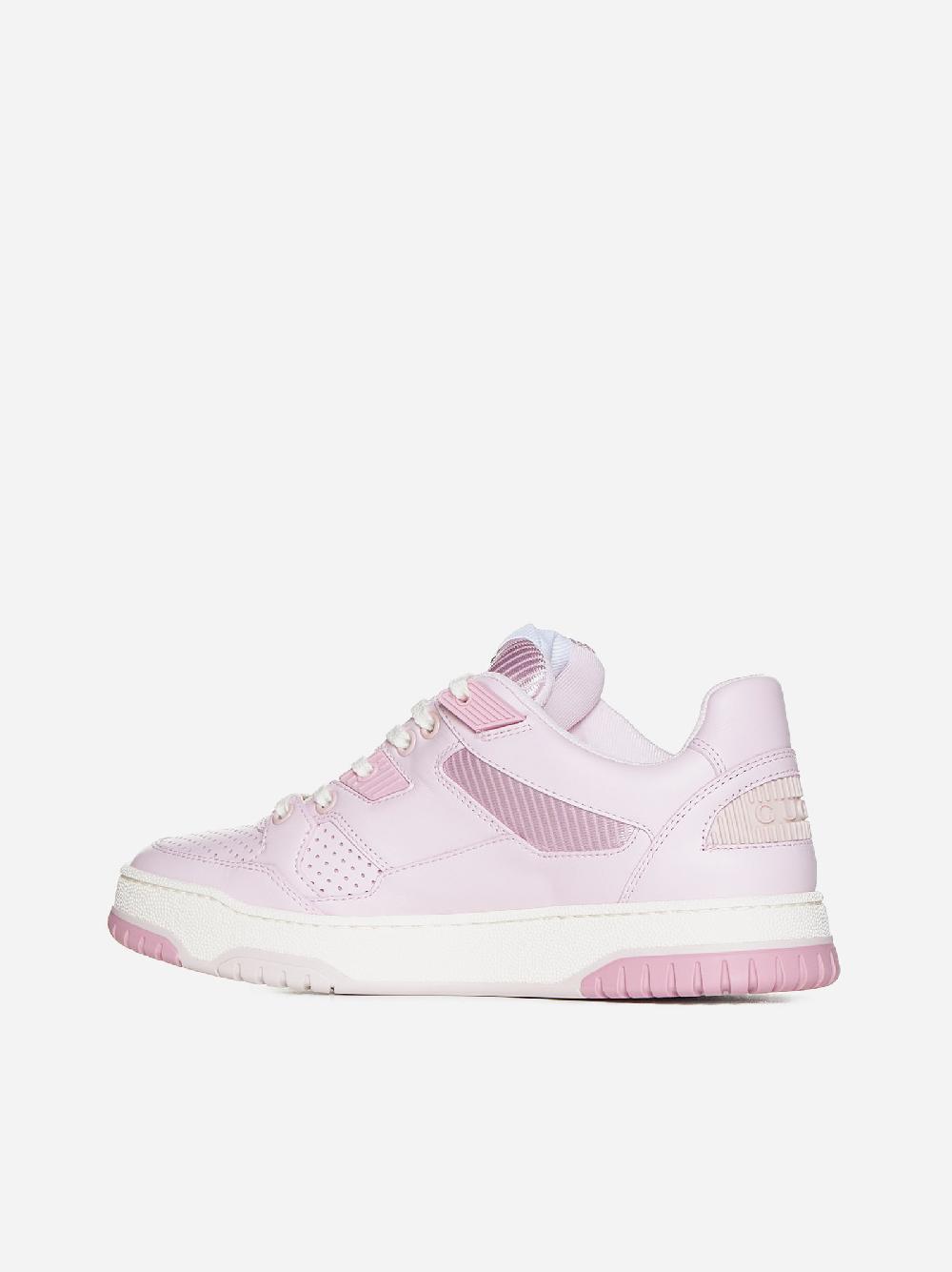 Sneakers in pelle e tessuto 2025