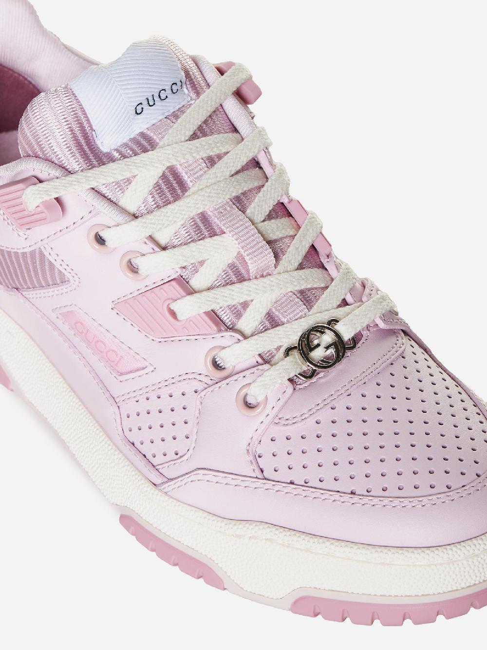 Sneakers in pelle e tessuto 2025