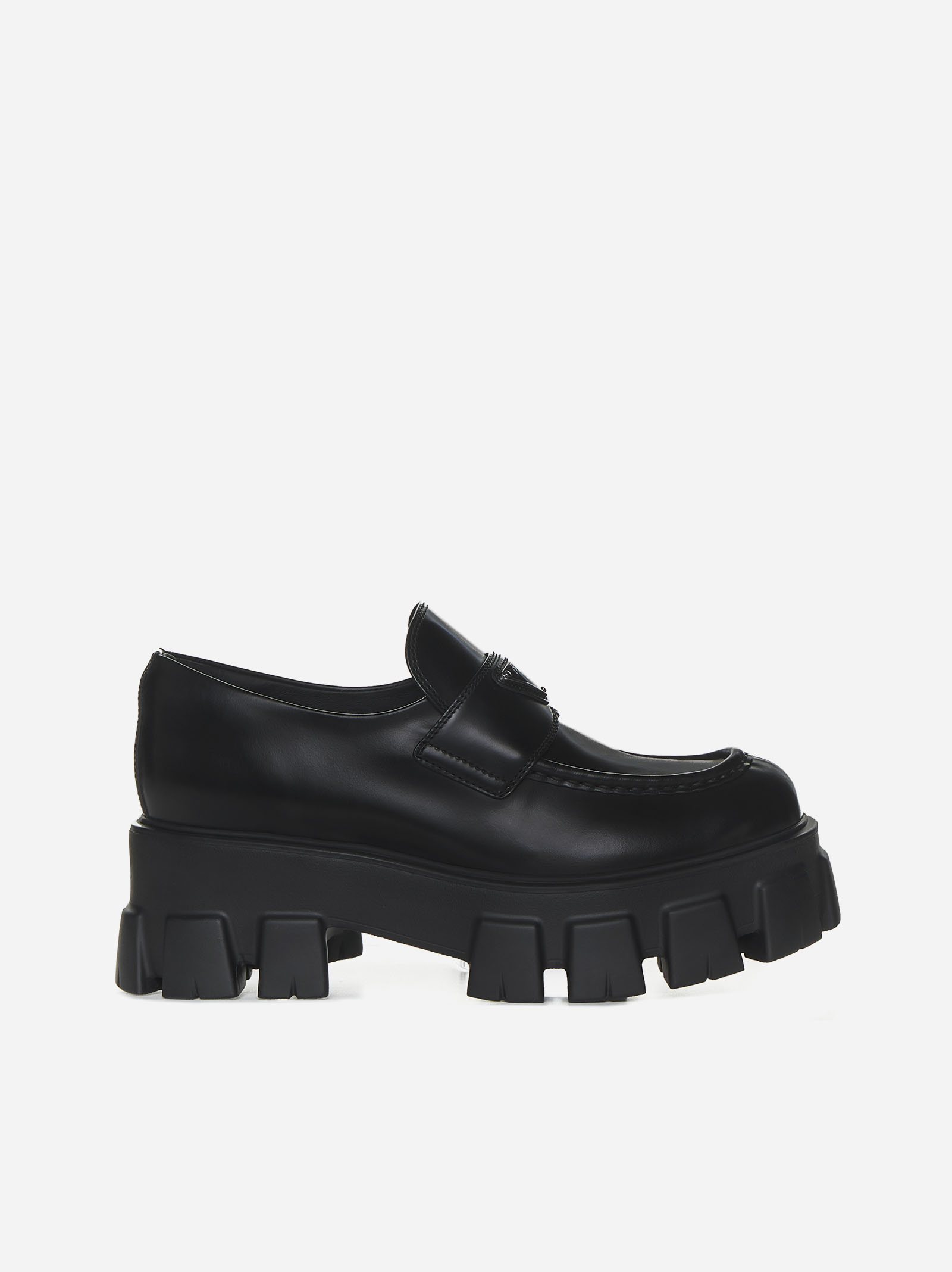 PRADA Mocassini Monolith in pelle