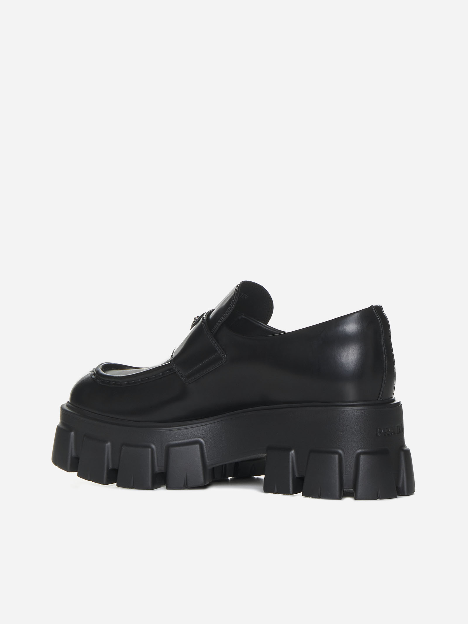 PRADA Mocassini Monolith in pelle In Linea