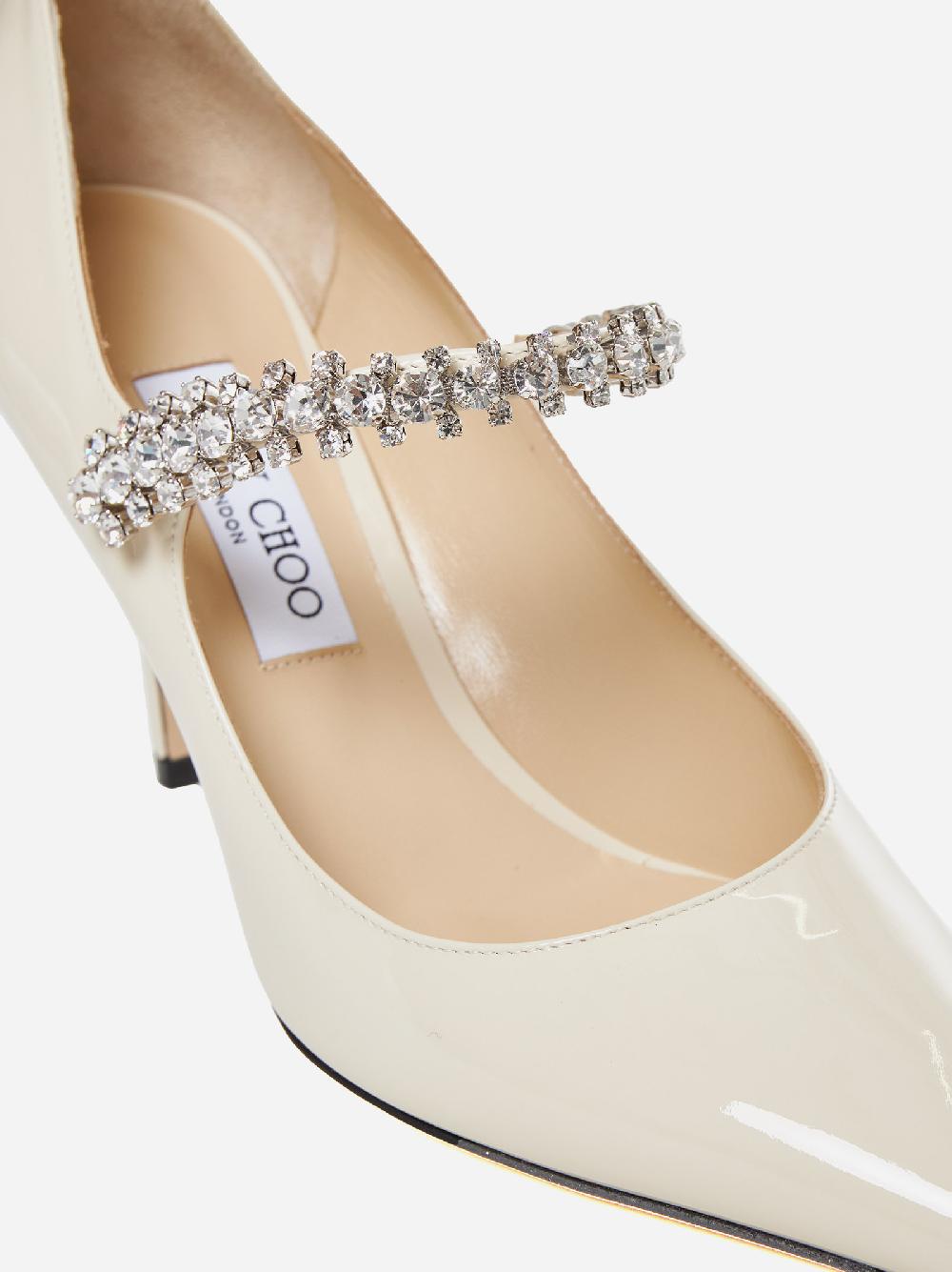 JIMMY CHOO Decollete’ Bing in vernice con cristalli Novità