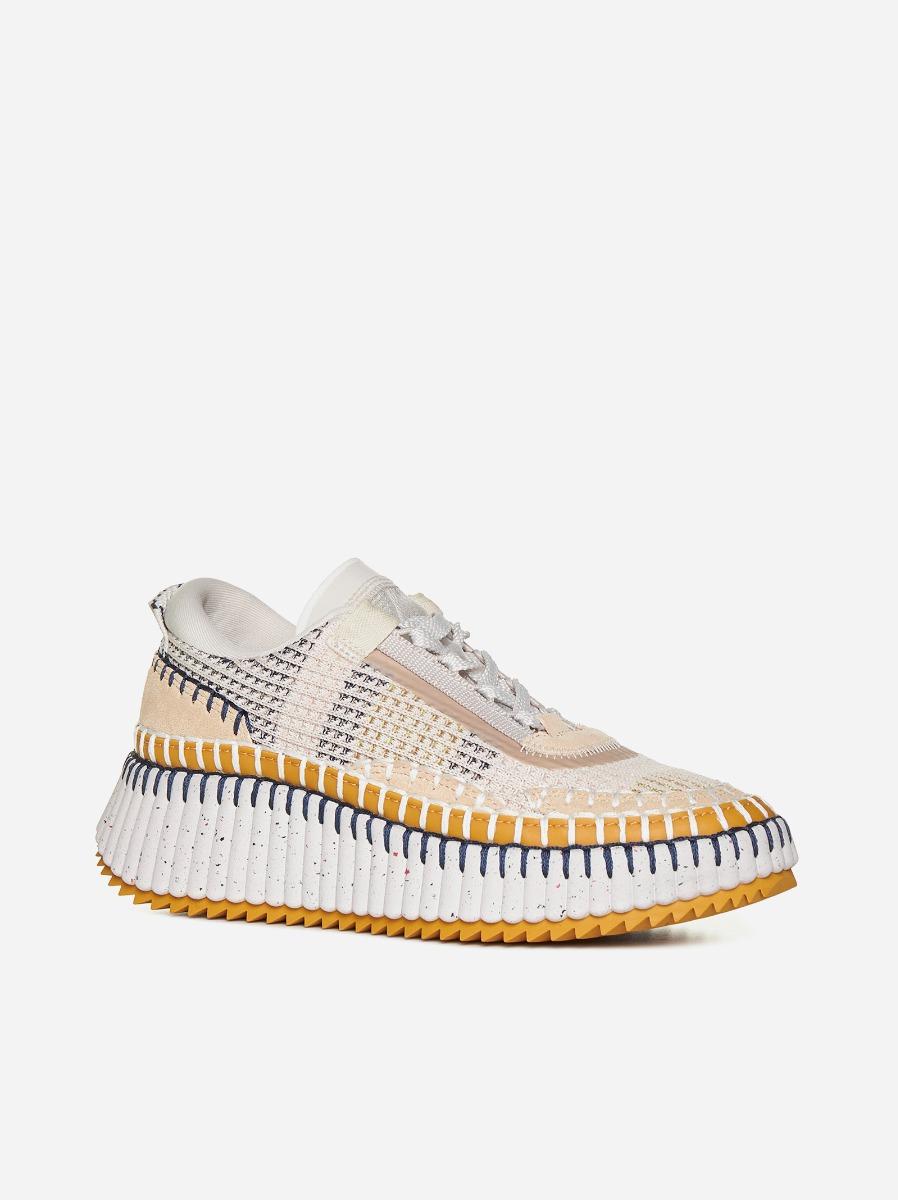 CHLOÉ Snaekers Nama in maglia mesh Spedizione Gratuita