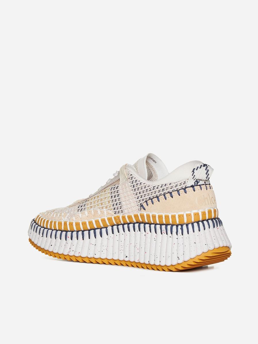 CHLOÉ Snaekers Nama in maglia mesh Spedizione Gratuita