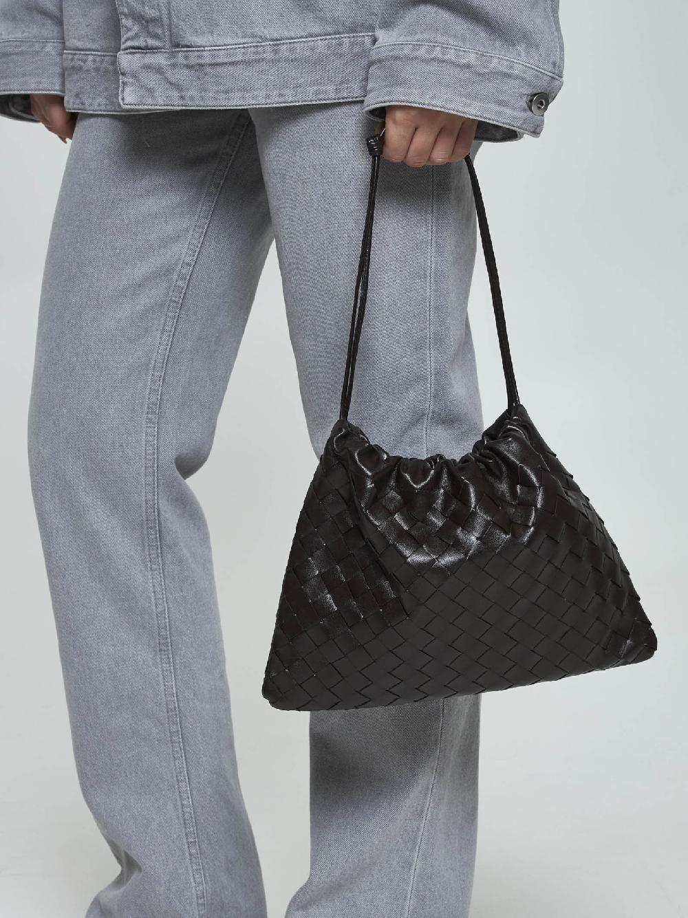 BOTTEGA VENETA Borsa Dustbag media in pelle Intrecciato Vendita