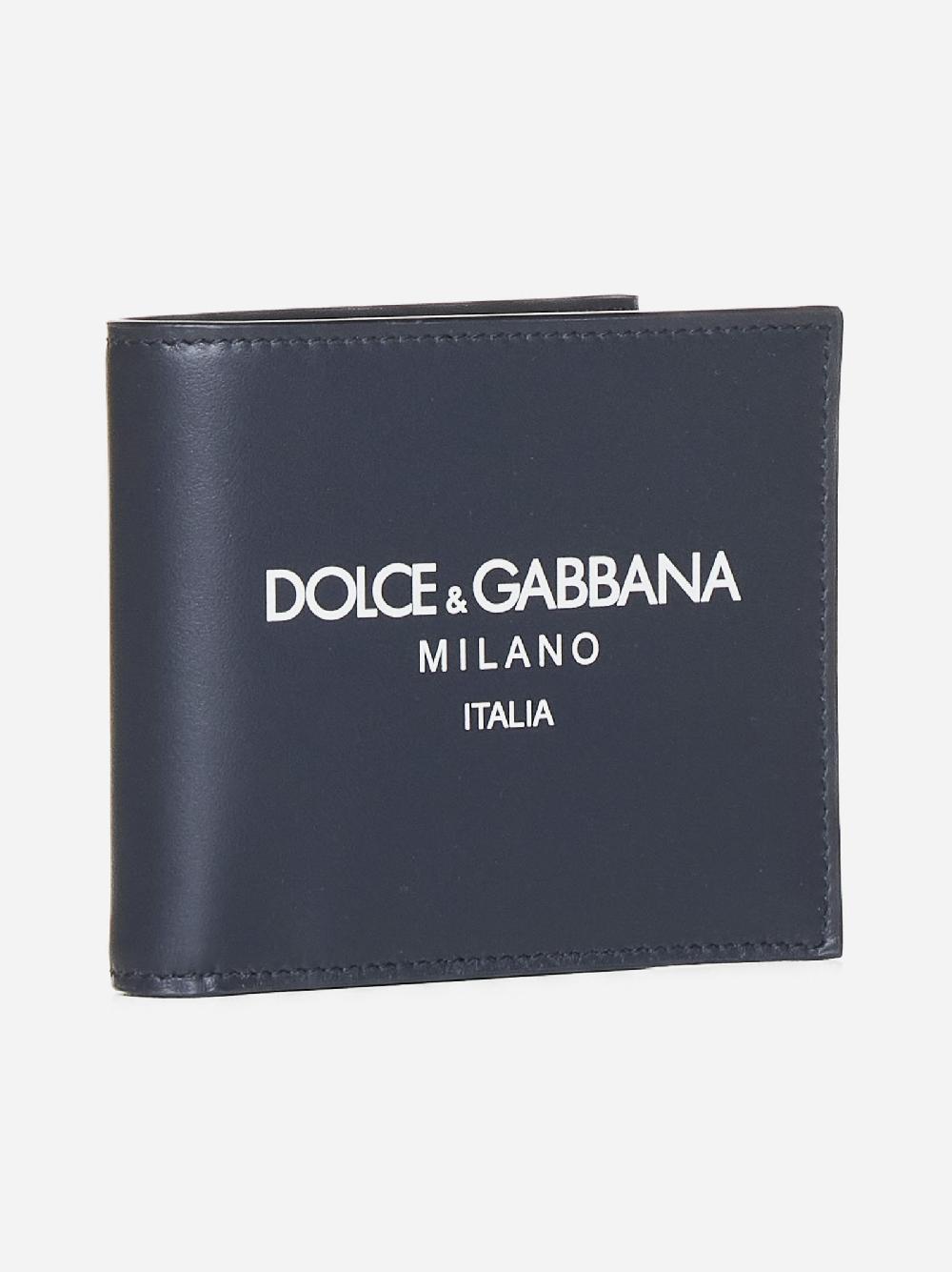 DOLCE & GABBANA Portafoglio in pelle con logo Saldi