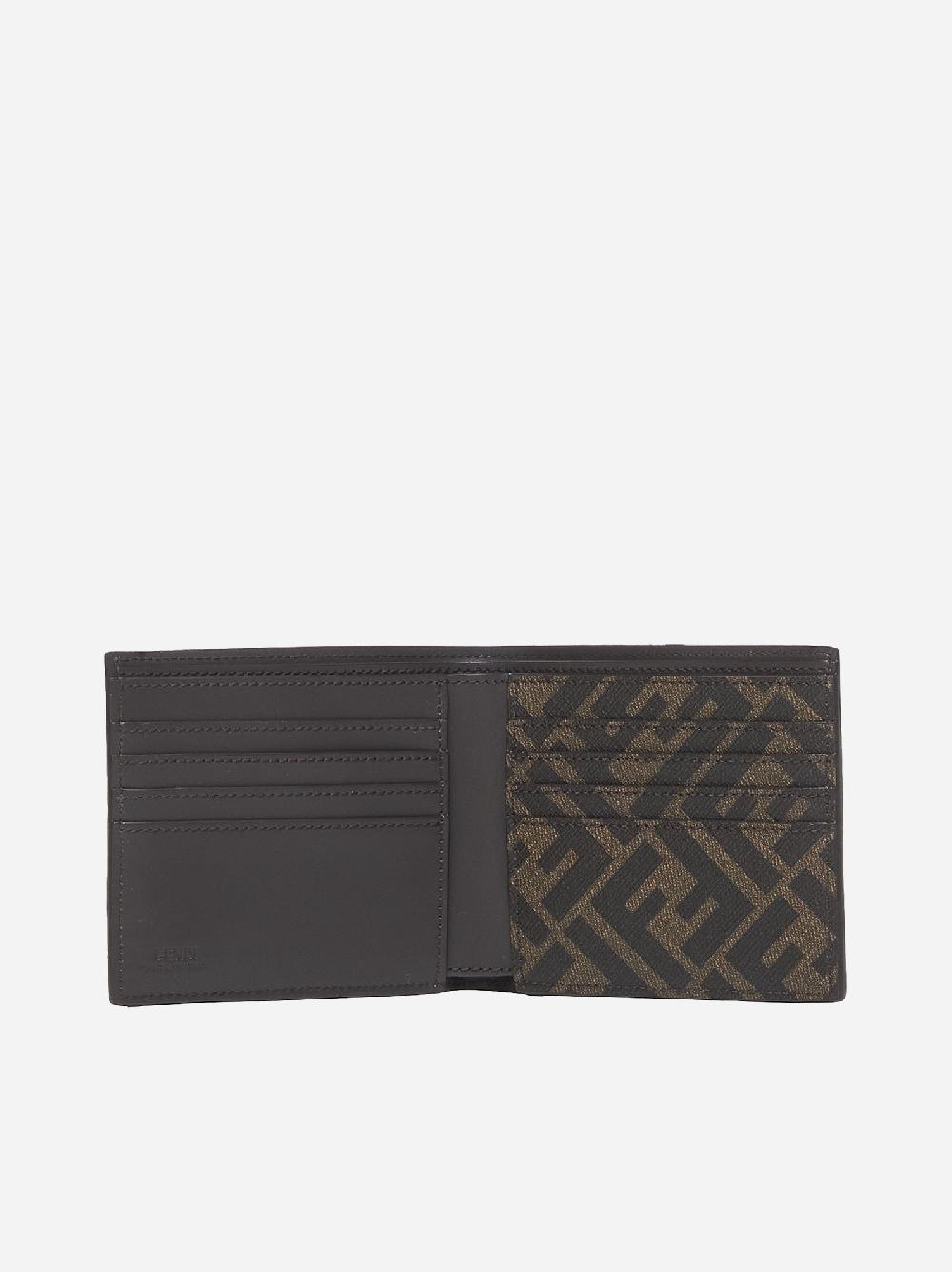 FENDI Portafoglio in pelle con placca-logo Offerte