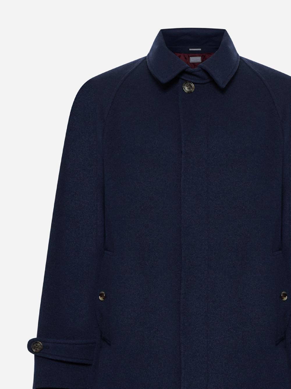 BRUNELLO CUCINELLI Cappotto monopetto in cashmere Smaltimento dello stoccaggio