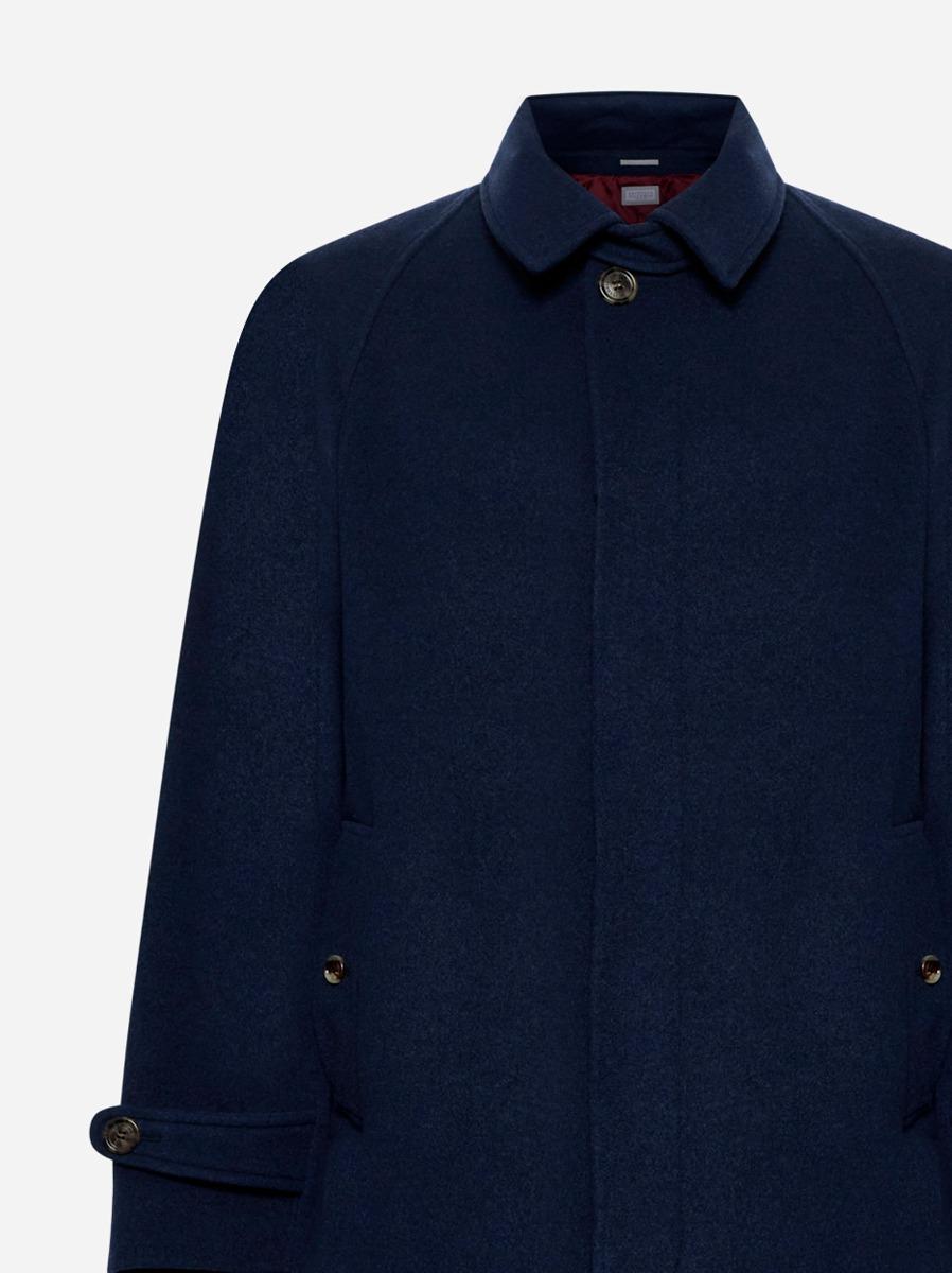 BRUNELLO CUCINELLI Cappotto monopetto in cashmere Smaltimento dello stoccaggio