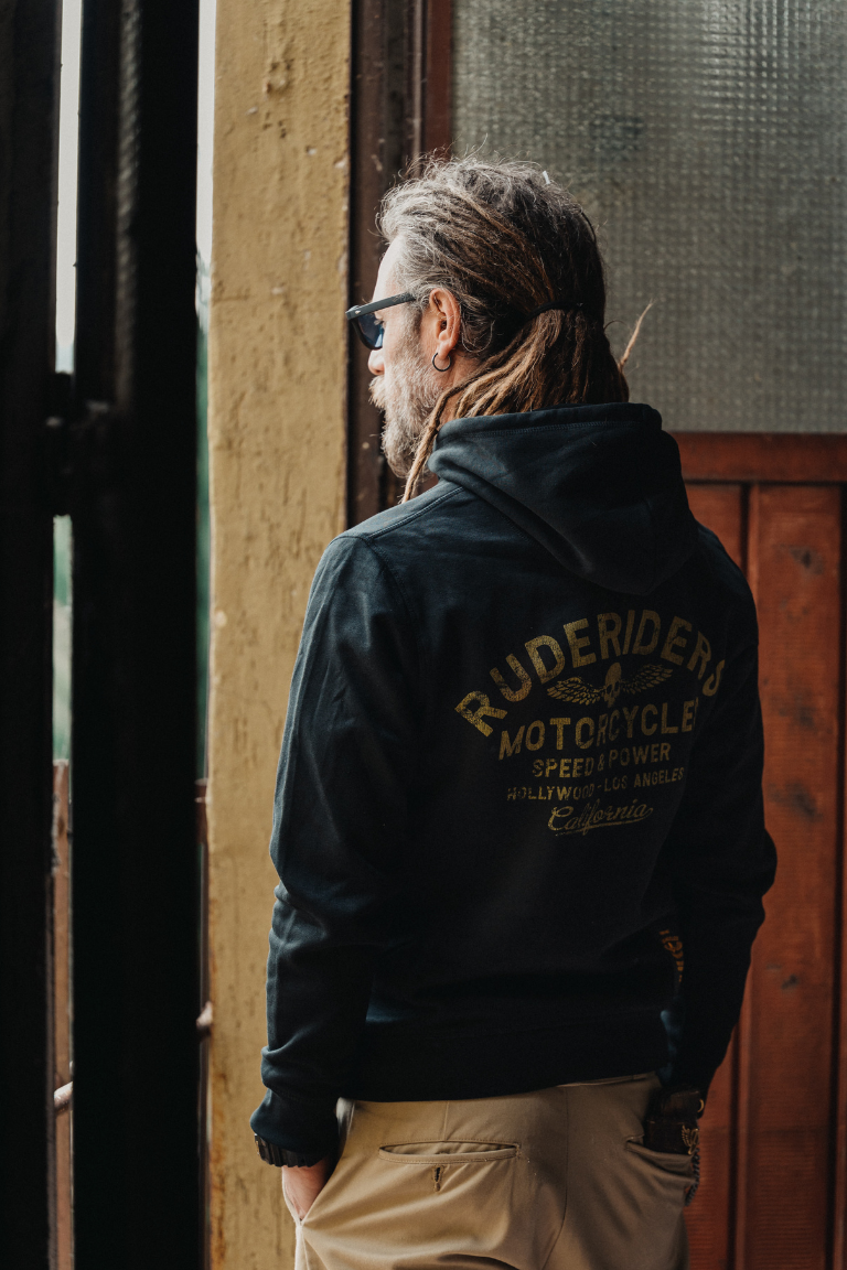 Rude Riders Felpa Unisex Cappuccio Ruderiders Saldi