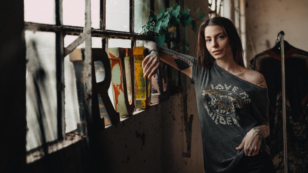 Rude Riders T-Shirt Donna Wilder Nuova