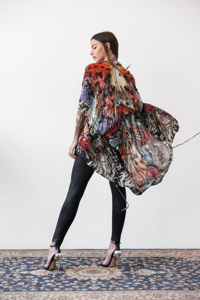 Rude Riders Kimono Donna Flying Indian Sconto