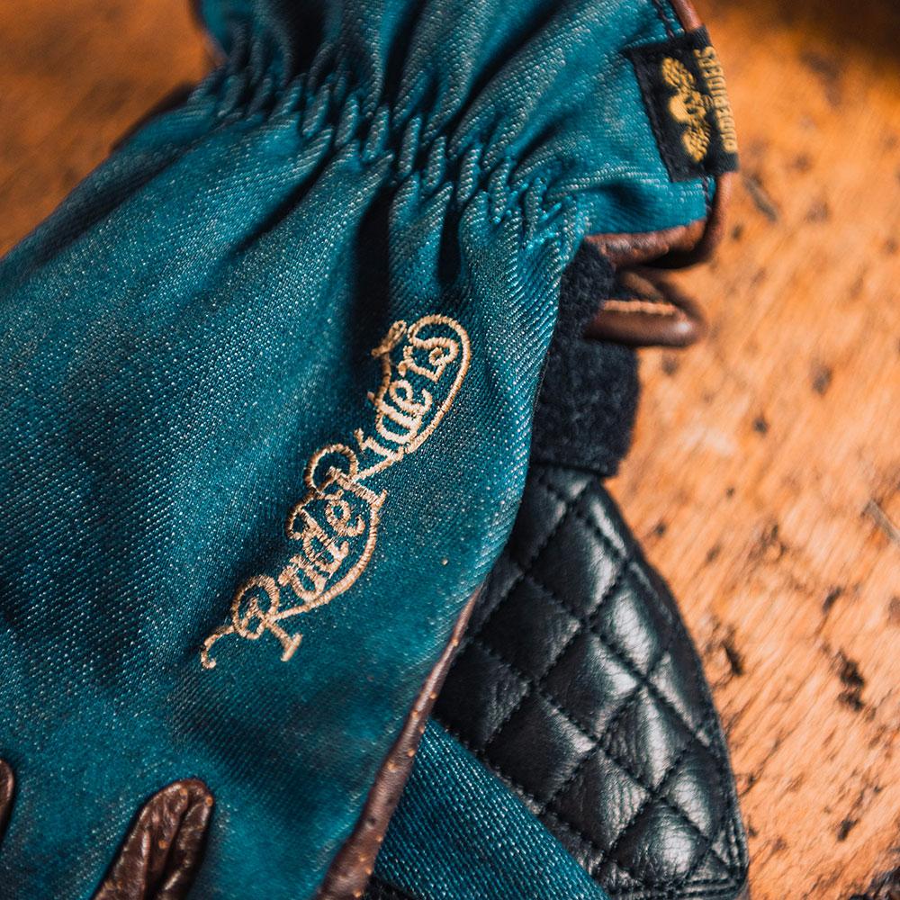 Rude Riders Guanti moto Urban Denim Blue Presa