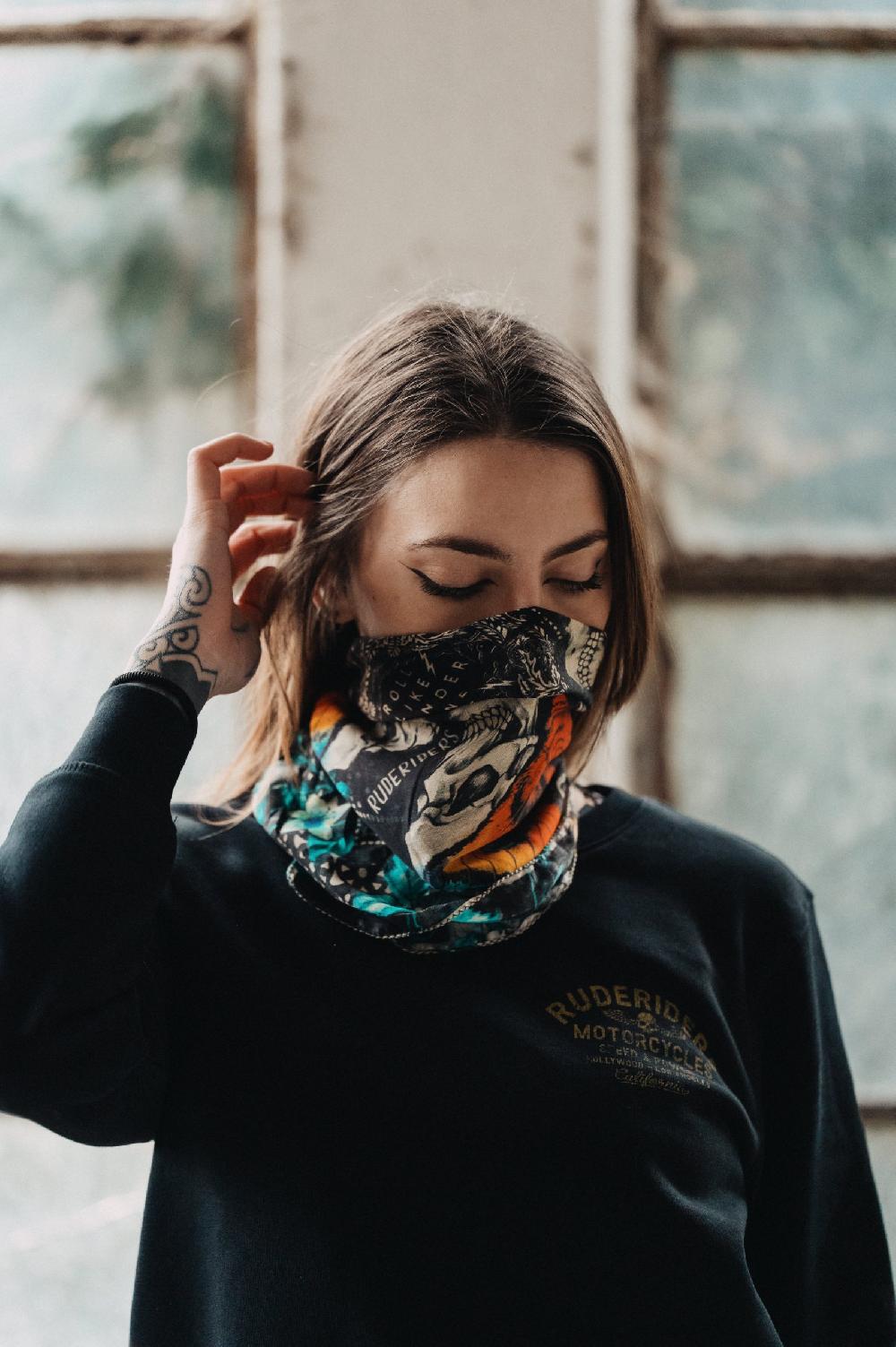 Rude Riders Bandana Butterfly Grande vendita