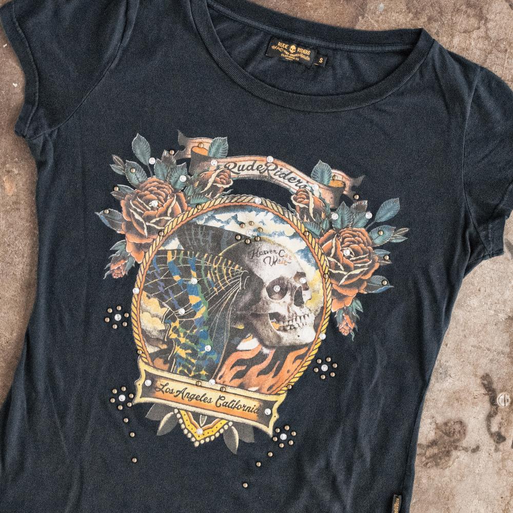 Rude Riders T-Shirt Donna Rock Pezzi Unici