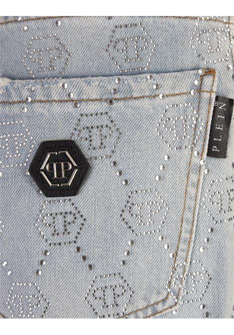 PHILIPP PLEIN Jeans Mom Fit Strass Monogram - PHILIPP PLEIN Soddisfazione Garantita