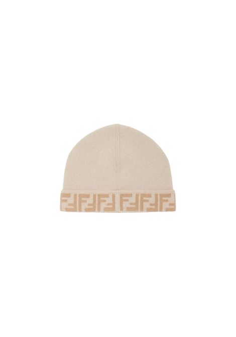 FENDI KIDS Cappello Reversibile Beige Con Logo FF - FENDI KIDS Flash Sale
