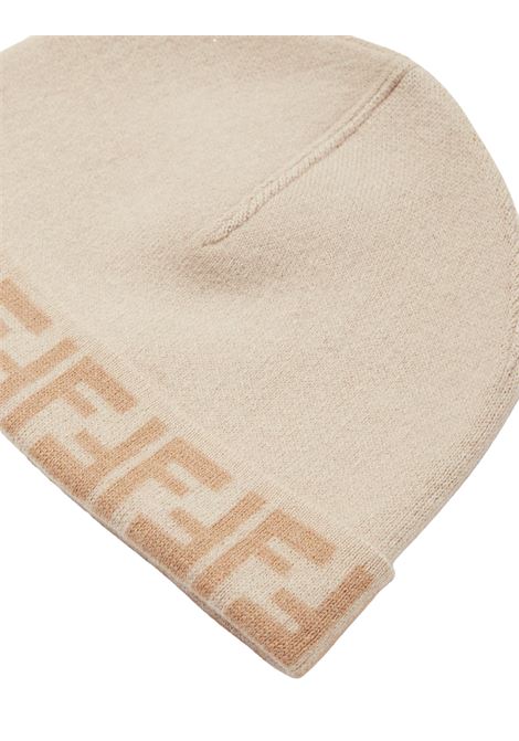 FENDI KIDS Cappello Reversibile Beige Con Logo FF - FENDI KIDS Flash Sale