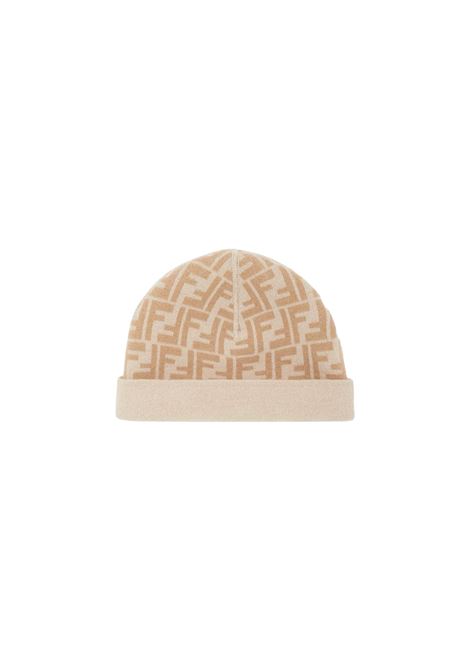 FENDI KIDS Cappello Reversibile Beige Con Logo FF - FENDI KIDS Flash Sale