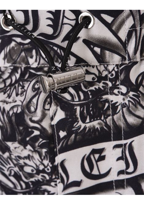 PHILIPP PLEIN Silk Cool Kid Shorts Tattoo - PHILIPP PLEIN In Linea