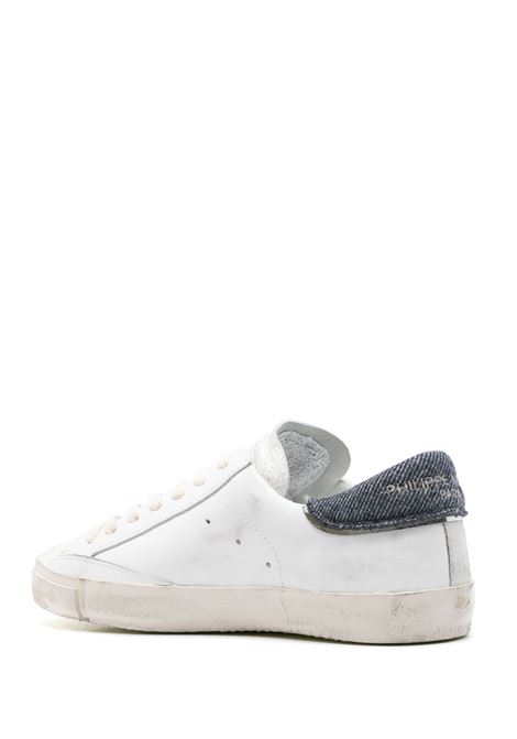 PHILIPPE MODEL Sneakers Prsx Bianche e Denim Blu - PHILIPPE MODEL Pezzi Unici