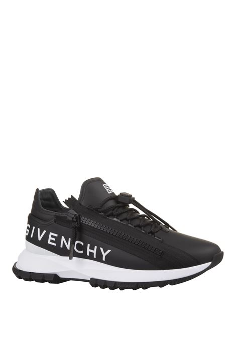 GIVENCHY Sneakers Da Running Spectre In Pelle Nera Con Zip - GIVENCHY Qualità Garantita