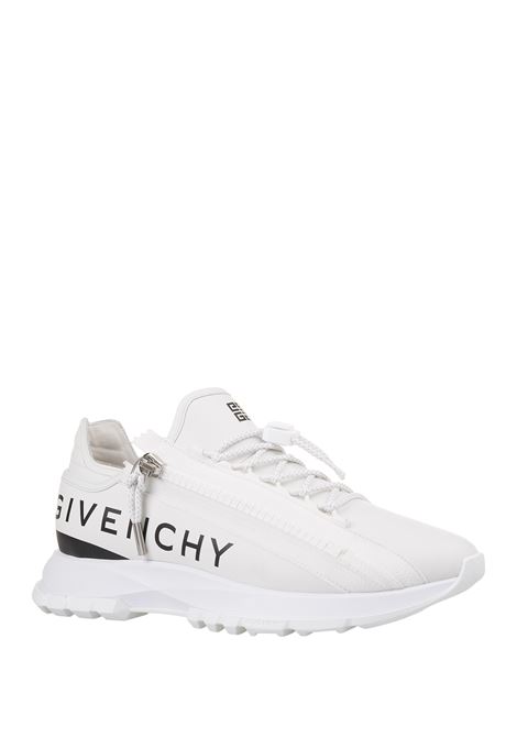GIVENCHY Sneakers Da Running Spectre In Pelle Bianca Con Zip - GIVENCHY Negozi Online
