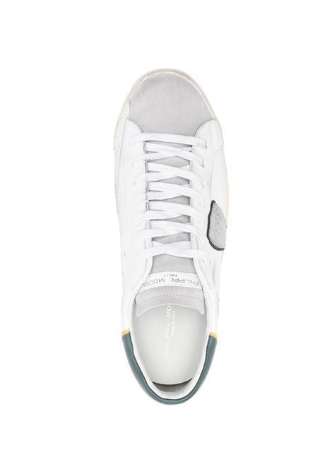 PHILIPPE MODEL Sneakers Prsx Bianche e Verdi - PHILIPPE MODEL Sconto