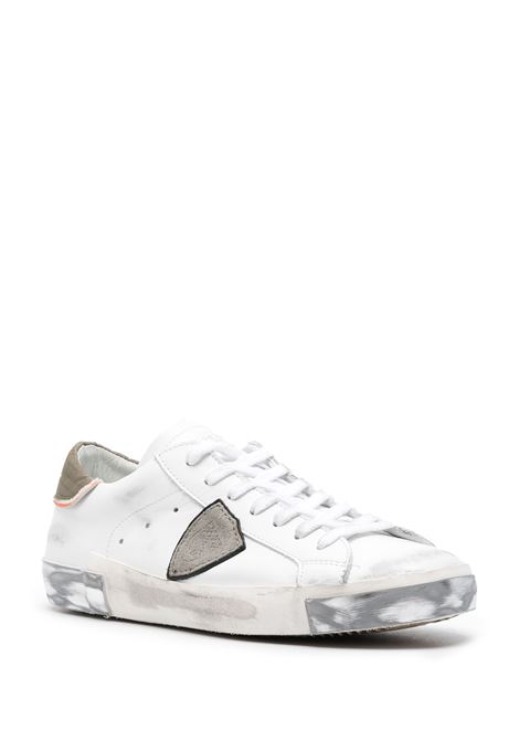 PHILIPPE MODEL Sneakers Prsx Bianche e Verdi - PHILIPPE MODEL Offerta