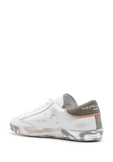 PHILIPPE MODEL Sneakers Prsx Bianche e Verdi - PHILIPPE MODEL Offerta