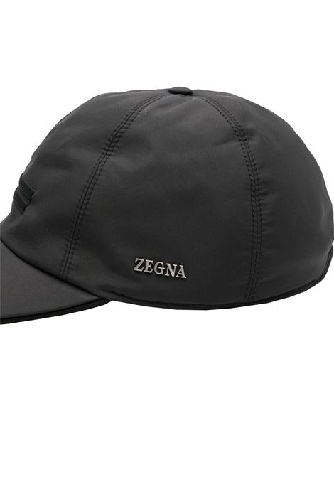 ZEGNA Cappello Da Baseball In Tessuto Tecnico Nero - ZEGNA Vendita Calda