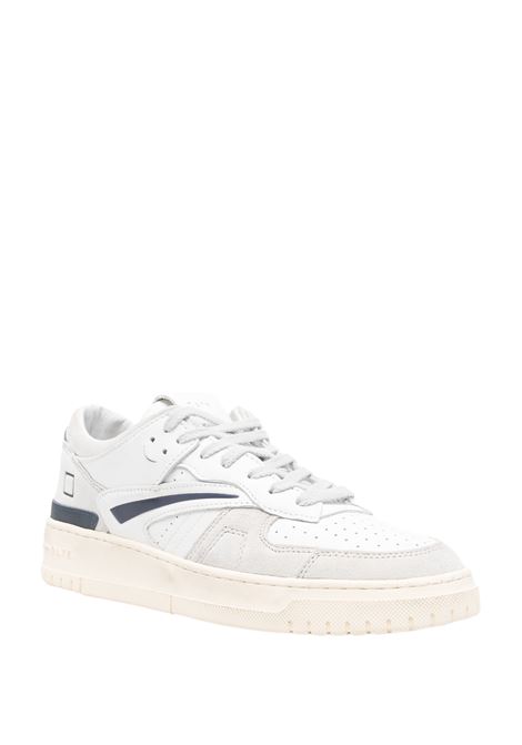 D.A.T.E. Sneakers Torneo Vintage Bianche e Blu - D.A.T.E Enormi risparmi