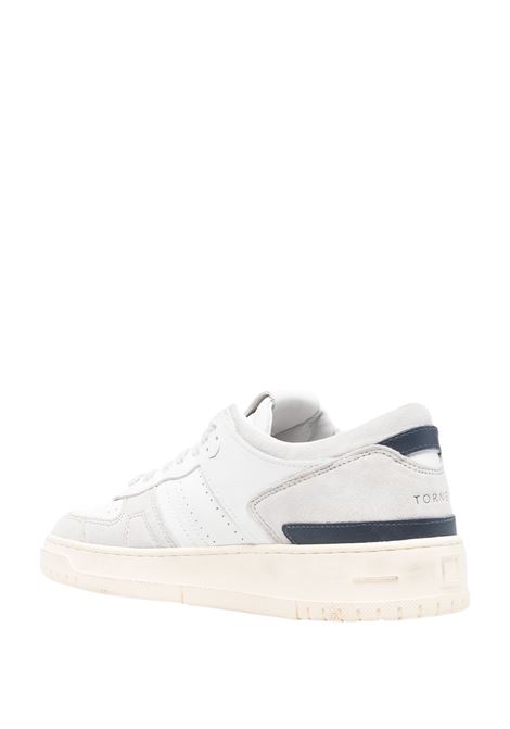 D.A.T.E. Sneakers Torneo Vintage Bianche e Blu - D.A.T.E Enormi risparmi