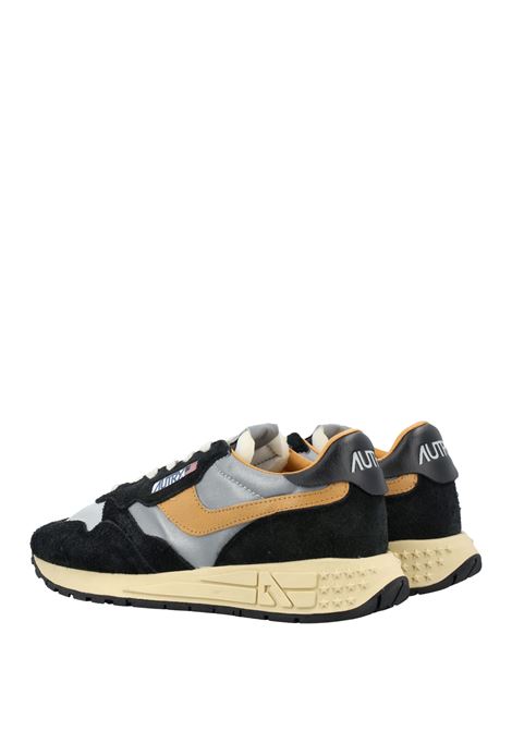 AUTRY Sneakers Reelwind In Suede Nero e Nylon Riflettente - AUTRY Qualità Garantita
