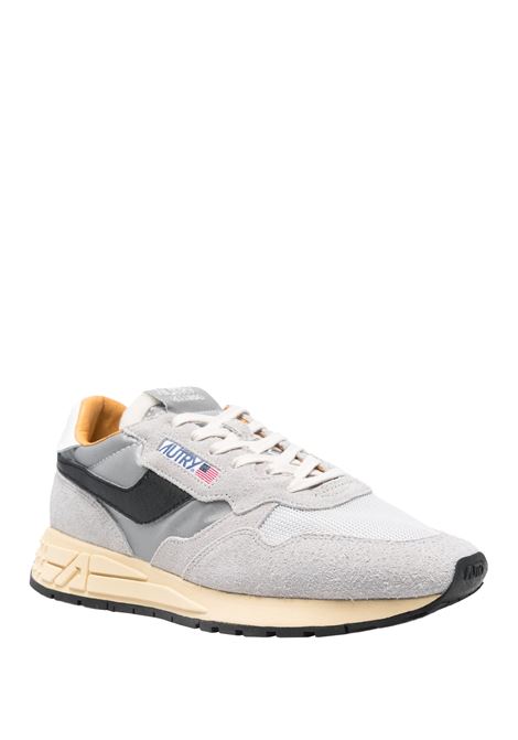 AUTRY Sneakers Reelwind In Suede Sand e Nylon Riflettente - AUTRY Negozi Online