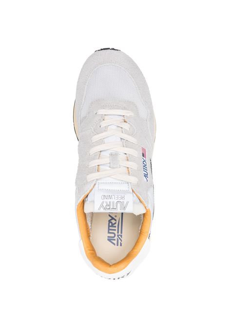 AUTRY Sneakers Reelwind In Suede Sand e Nylon Riflettente - AUTRY Negozi Online