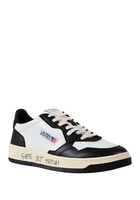 AUTRY Sneakers Medalist Low In Pelle Bianca e Nera - AUTRY Consegna Veloce