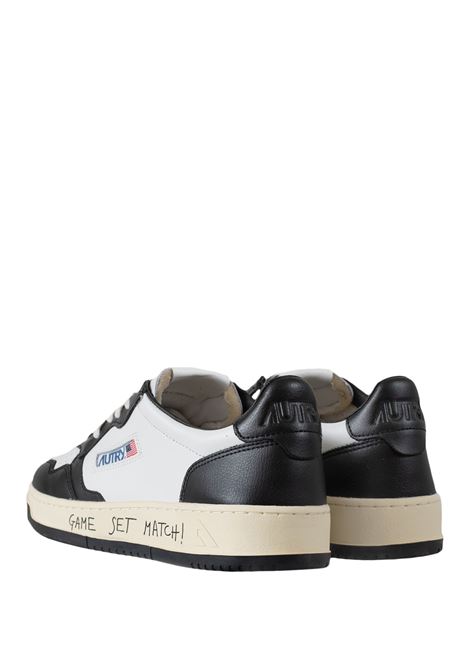 AUTRY Sneakers Medalist Low In Pelle Bianca e Nera - AUTRY Consegna Veloce