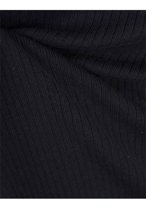 BOSS Maglione Regular Fit In Seta e Cotone Blu - BOSS Affare Del Giorno