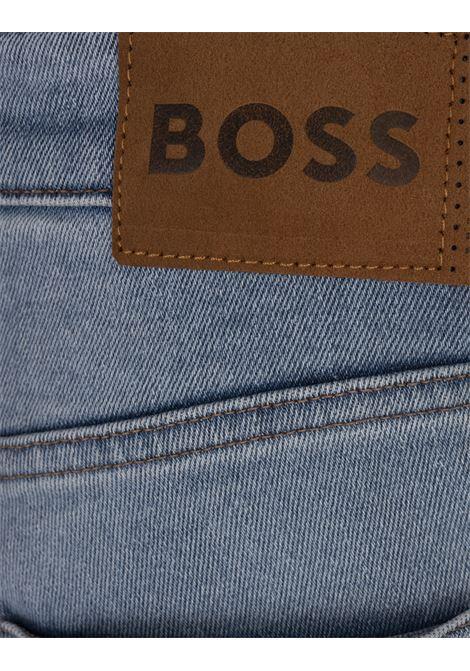 BOSS Jeans Slim Fit In Denim Comfort-Stretch Fresh-Blue - BOSS Novità